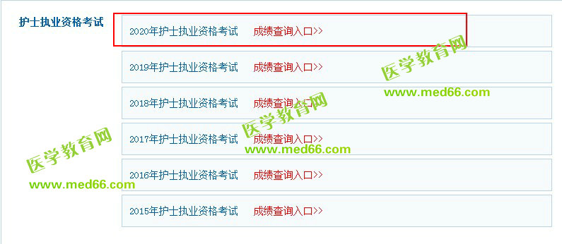 中国卫生人才网官网成绩查询入口护师